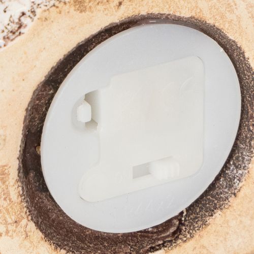 Produkt Rustykalny ceramiczny domek z jasnymi diodami LED, idealny jako nastrojowa dekoracja stołu, 15 cm, 2 sztuki