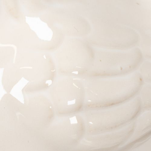 Produkt Figurka kurczaka, błyszcząca, szkliwiona, do nowoczesnego wystroju wnętrz, 17 cm, 2 sztuki