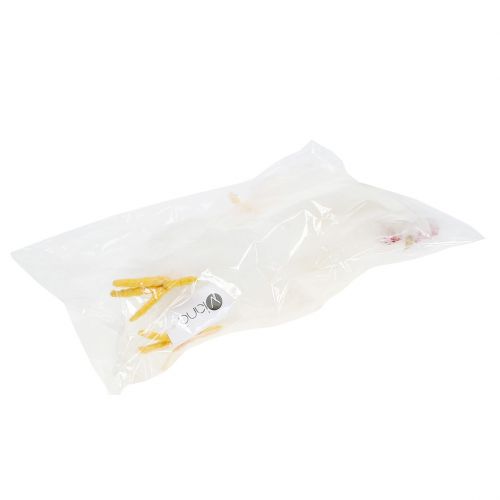 Floristik24 Kogut z piórkami biały 17cm, 21cm 2szt