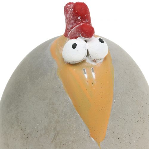 Floristik24 Figura dekoracyjna kogut beton 12cm 3szt.