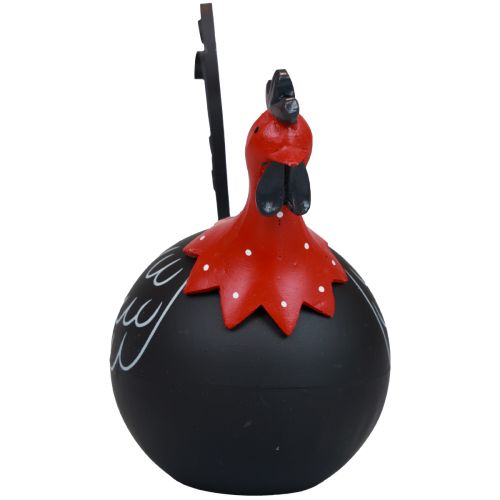 Produkt Kogut Dekoracja wielkanocna dekoracja metalowa kurczak czarny czerwony wys. 13,5 cm