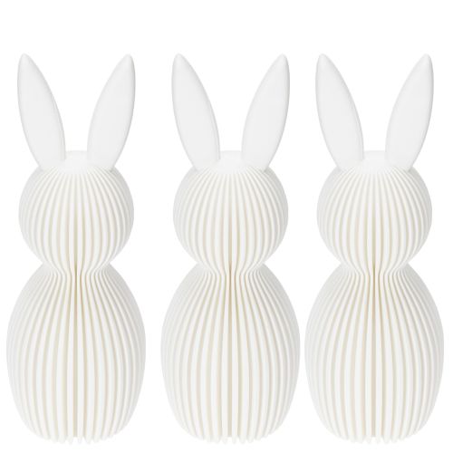 Produkt Dekoracyjna figurka królika o złożonym wyglądzie do nowoczesnych wnętrz, salonu lub biura, 13 cm, 3 sztuki