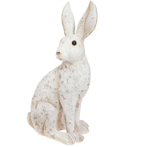 Floristik24 Siedzący Zając Wielkanocny Zajączek Dekoracja Wielkanocna Shabby Chic 16×13×35cm