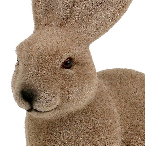 Floristik24 Królik flokowany brązowy 15,5cm 4szt.