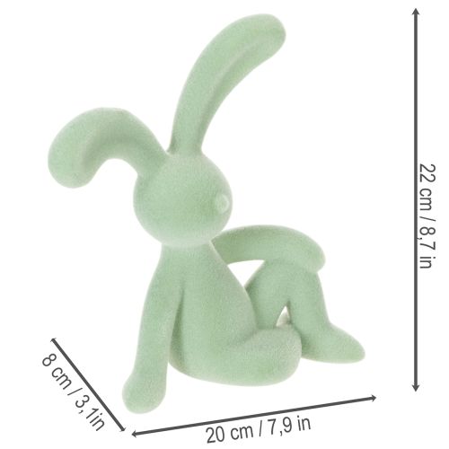 Produkt Dekoracyjna figurka zajączka wielkanocnego do stylowej dekoracji domu i na Wielkanoc, 22 cm, 2 sztuki