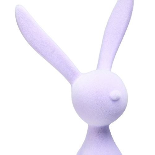 Floristik24 Stołek Edge Bunny Flocked Easter Bunny Siedzący – 2. Wybór – Liliowy 56 cm