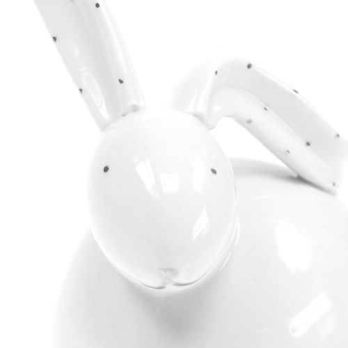 Floristik24 Ceramiczny królik biały 14cm 2szt