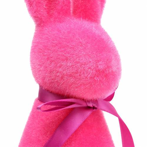 Floristik24 Królik flokowany różowy H30cm 2szt