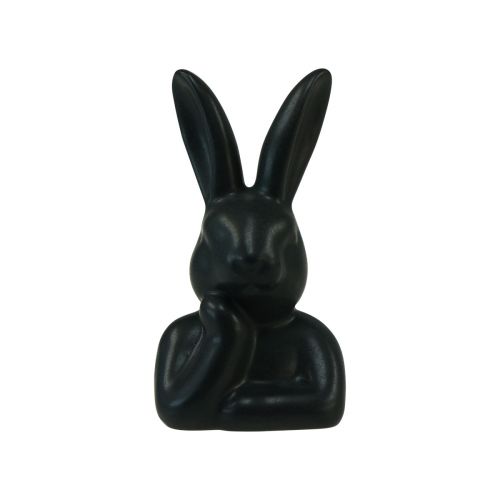 Produkt Królik myślący Mały królik popiersie czarny 6×4×10,5cm