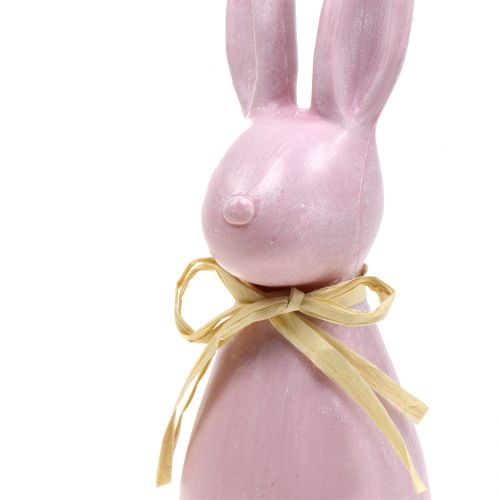 Floristik24 Zajączek wielkanocny duży różowy W47cm