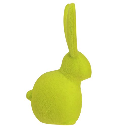 Floristik24 Małe siedzące króliczki wielkanocne, kolorowo flokowane – drugi wybór – 13 cm, 8 sztuk