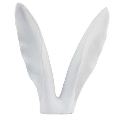 Floristik24 Dekoracja królika uszy królika biały sztuczny kamień 31×9,5×41cm