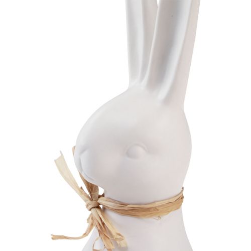 Produkt Ozdoba z głową królika Zając wielkanocny biały królik ceramiczny 17cm