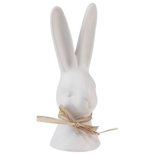 Produkt Ozdoba z głową królika Zając wielkanocny biały królik ceramiczny 17cm