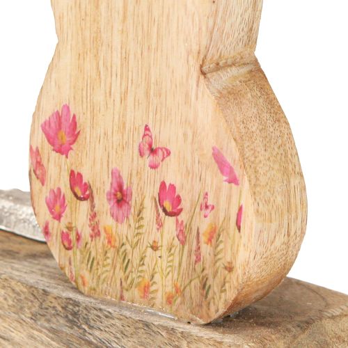 Produkt Króliczek mama z dzieckiem ozdoba króliczek naturalny srebrny 26,5cm