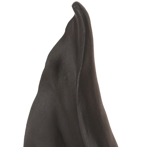 Floristik24 Dekoracja Uszy Królika Wielkanocny Króliczek w kolorze czarnym 20cmx7.5cmx29cm