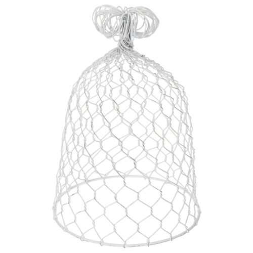 Dzwonek druciany vintage do dekoracji stołu w stylu rustykalnym, 23 cm