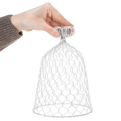 Produkt Dzwonek druciany vintage do dekoracji stołu w stylu rustykalnym, 23 cm