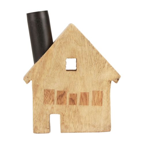 Produkt Domek dekoracyjny drewniany świecznik dekoracyjny czarny 10,5×3,5×13cm