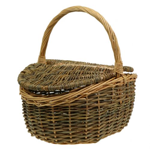 Floristik24 Kosz piknikowy Willow 40cm x 30cm H20cm