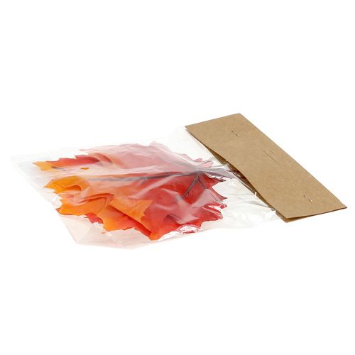 Floristik24 Dekoracja jesienna liść klonu pomarańczowo-czerwony 13cm 12szt.