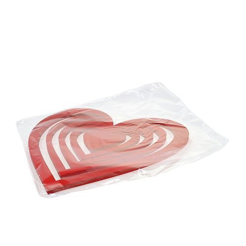 Floristik24 Serce czerwone z pianki 40cm