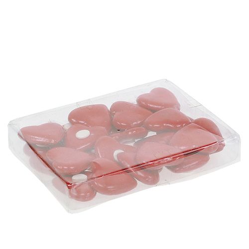 Floristik24 Serce do sklejania 3,5cm Czerwone 24szt