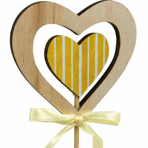 Floristik24 Wtyczka dekoracyjna motyl kwiat i serce, dekoracja wiosenna, wtyczka kwiatowa, walentynkowa 9szt.