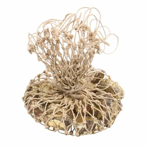 Floristik24 Serca drewniane naturalne, złote, srebrne drewno mango 3,5-4,2cm × 3,6-4,5cm 18 szt