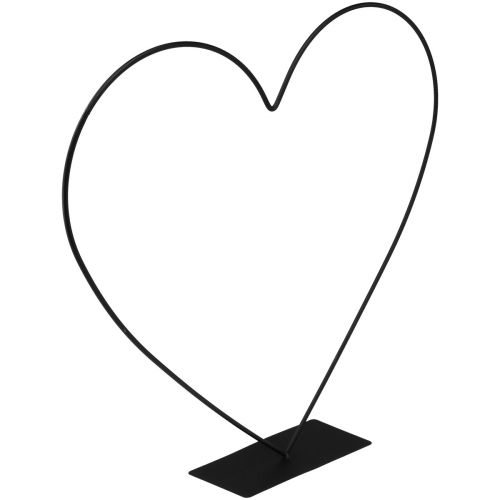 Pierścionek dekoracyjny z metalową pętelką w kształcie serca do pozycji stojącej, szer. 40,5 cm