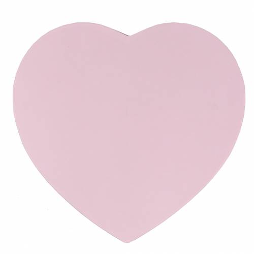 Floristik24 Pudełko na kwiaty serce różowe Ø18/20cm zestaw 2 szt