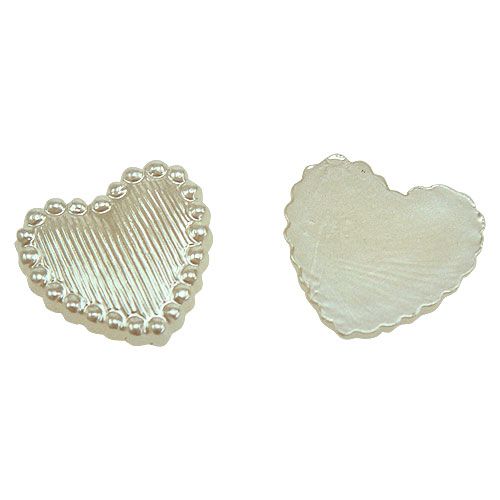 Floristik24 Dekoracja rozproszona mini serca kremowe 1,3cm 300szt