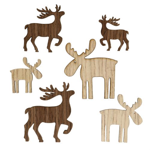 Produkt Mieszanka reniferów do posypania brązowa, naturalna 3cm – 5cm 72 szt