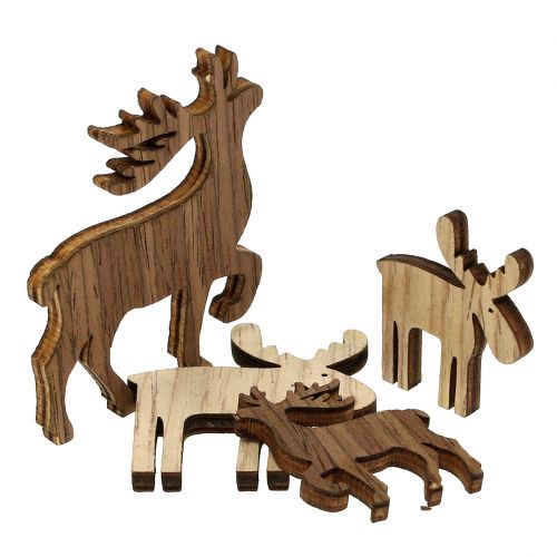 Produkt Mieszanka reniferów do posypania brązowa, naturalna 3cm – 5cm 72 szt