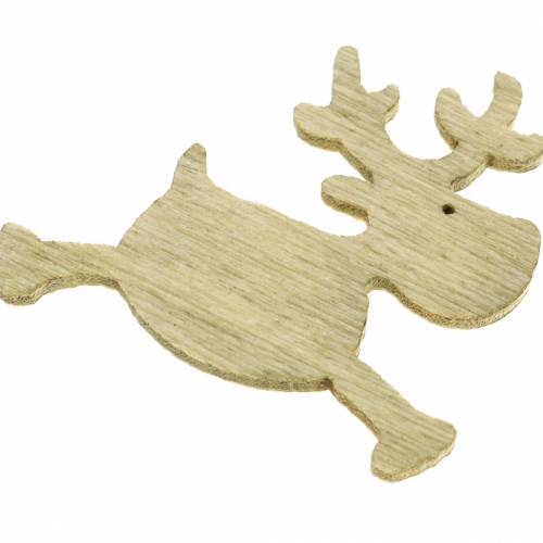 Produkt Scatter jelenie drewno biały, brązowy, natura 4cm 72szt.