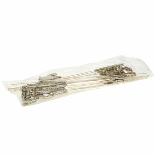 Produkt Ozdobna wtyczka jeleń brokat złoty mix 8/10cm 18 szt