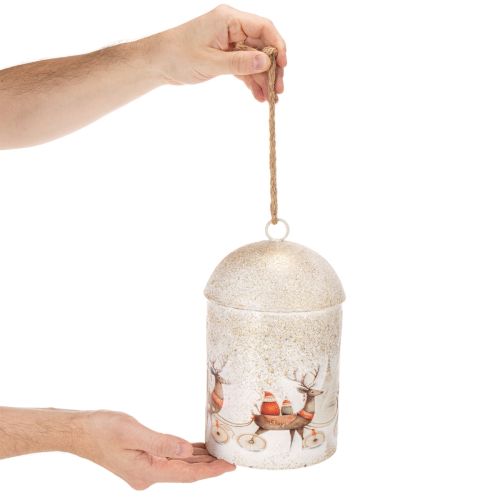 Dzwonek z motywem świątecznym do zawieszenia, 26cm | Floristik24.pl
