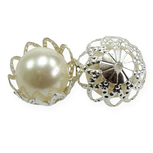 Floristik24 Dekoracja ślubna perły kremowe Ø13mm 48 szt