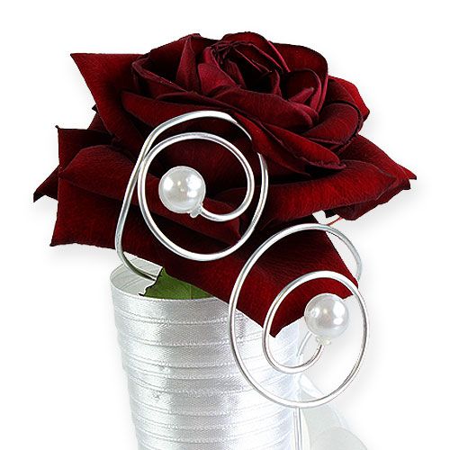 Floristik24 Woreczek satynowy biały 40cm 3szt.