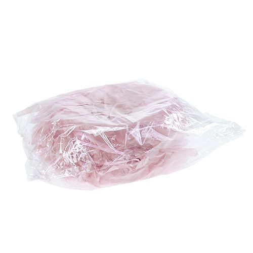 Floristik24 Dekoracja Ślubna Wianek z Piór Różowy Ø20cm 3szt.