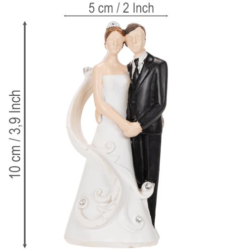 Figurka ślubna panna młoda i pan młody 10,5cm | Floristik24.pl