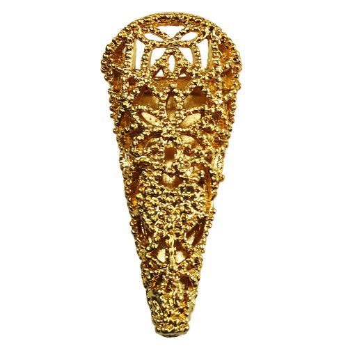 Przypinka ślubna z magnesem złota 4,5cm