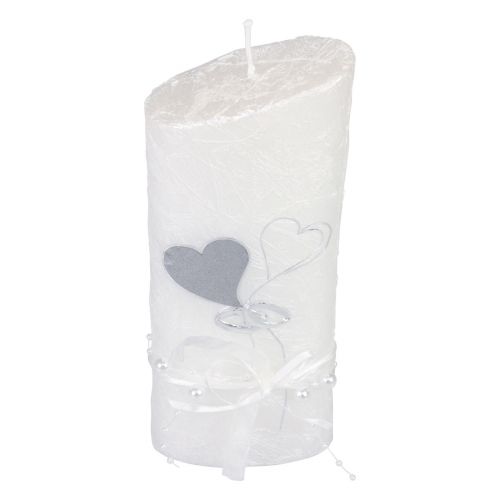 Produkt Świeca ślubna srebrna Świeca ślubna biała 220/85mm