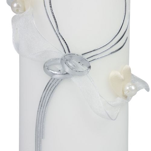 Produkt Świeca ślubna Świeca ślubna srebrna ślubna 240/80mm