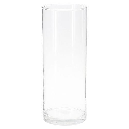 Wysoki szklany wazon szklany cylinder przezroczysty Ø12cm W30cm