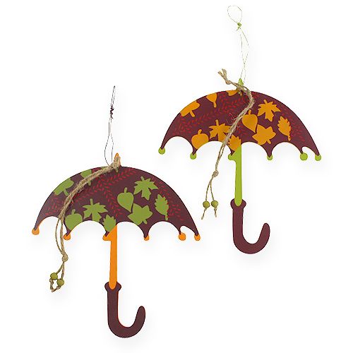 Floristik24 Parasol drewniany do zawieszenia 18cm 6szt.