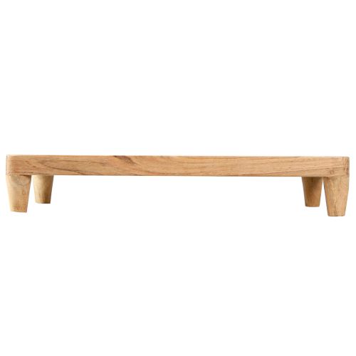 Produkt Drewniana taca z postumentem na nogi naturalny 45x20x7,5cm