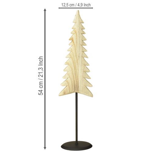 Produkt Drewniana choinka ozdoba świąteczna Paulownia naturalna wys. 54cm