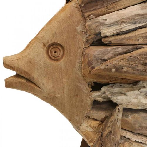 Produkt Drewniana ryba dekoracyjna duża, ryba dekoracyjna stojąca wys. 50 cm