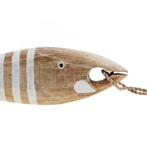 Floristik24 Drewniana dekoracja rybka morska rybka wisiorek drewno 28,5cm